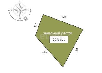 Продам земельный участок, 13.8 сот., поселок Манский, улица Высоцкого