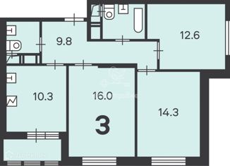 Продажа 3-ком. квартиры, 69.6 м2, Москва, улица Вилиса Лациса, 38к1, метро Планерная
