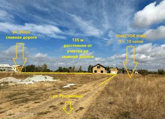 Продается земельный участок, 10 сот., село Фрунзе, Российская улица, 18