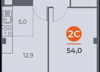 Продам двухкомнатную квартиру, 54 м2, Ростов-на-Дону, проспект 40-летия Победы, 63/17с4, ЖК Сокол Град