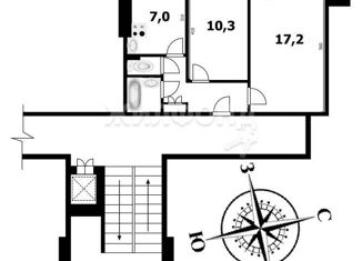 Продажа 2-ком. квартиры, 43.3 м2, Новосибирск, Чемская улица, 40, Кировский район