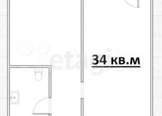 Продаю 1-ком. квартиру, 34 м2, Новосибирск, Полевая улица, 8/2, Полевая улица