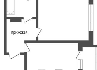 1-комнатная квартира на продажу, 33.1 м2, Омск, Центральный округ, Краснознамённая улица, 26к3