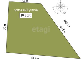 Продаю земельный участок, 10 сот., деревня Ракитинка, Центральная улица