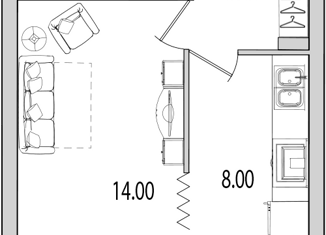 Продам 1-ком. квартиру, 34 м2, Санкт-Петербург, ЖК Байрон, улица Кустодиева, 5к1