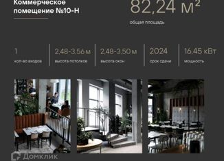 Продажа офиса, 82.24 м2, Санкт-Петербург, Малоохтинский проспект, 8, муниципальный округ Малая Охта