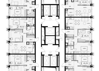 Трехкомнатная квартира на продажу, 85.71 м2, Москва, ЖК Мод