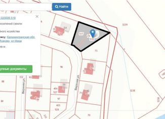 Продается участок, 13.2 сот., посёлок Большое Исаково, Верхняя улица