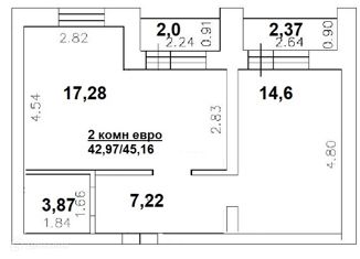 Продам 3-ком. квартиру, 43.7 м2, село Нежинка, Фестивальная улица, 19