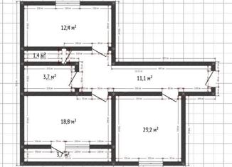 Продам двухкомнатную квартиру, 70.6 м2, Адыгея, улица Кобцевой, 3к2