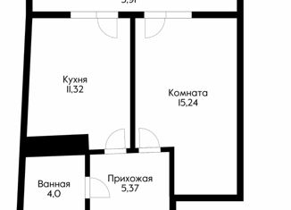 Продажа 1-комнатной квартиры, 41.8 м2, Краснодар, Воронежская улица, 47/11, Центральный внутригородской округ