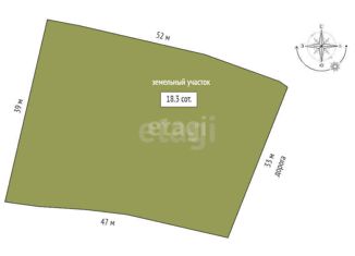 Продажа земельного участка, 18.3 сот., деревня Мисайлово, Ленинская улица