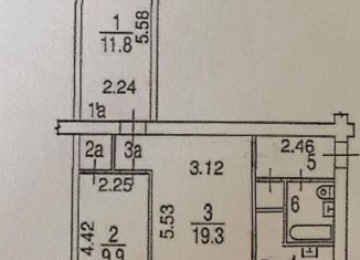 Продается трехкомнатная квартира, 59 м2, Москва, улица Константинова, 26, метро ВДНХ