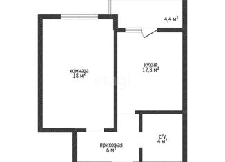 Однокомнатная квартира на продажу, 40.7 м2, Краснодар, Стахановская улица, 1/5к3, ЖК На Стахановской