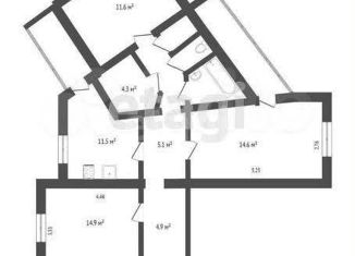 Продажа 3-ком. квартиры, 76.5 м2, Ярославль, проспект Авиаторов, 104к2, Заволжский район