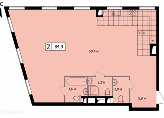 Продаю 2-комнатную квартиру, 84.8 м2, Москва, ЖК Титул, Серебрянический переулок, 6