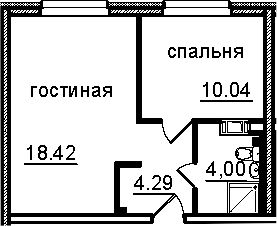 Продается двухкомнатная квартира, 36 м2, Санкт-Петербург, Витебский проспект, 99к1, метро Звёздная