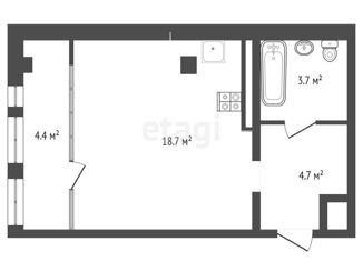 Продам квартиру студию, 31.5 м2, Тюмень, улица Чернышевского, 2Бк2