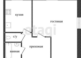 Продам 1-комнатную квартиру, 31.6 м2, Тюменская область, микрорайон 7А, 13