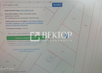 Земельный участок на продажу, 8 сот., Кострома, Фабричный район, Вохомский проезд