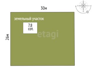 Продается земельный участок, 7.8 сот., село Яр, Почтовая улица