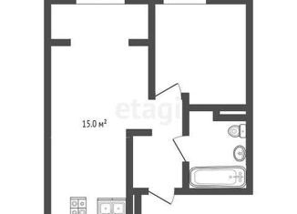 Продам однокомнатную квартиру, 40.2 м2, Тюмень, Харьковская улица, 74, ЖК Сердце Сибири