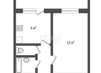 Продается 1-комнатная квартира, 24.5 м2, Санкт-Петербург, Тосина улица, 6, метро Волковская