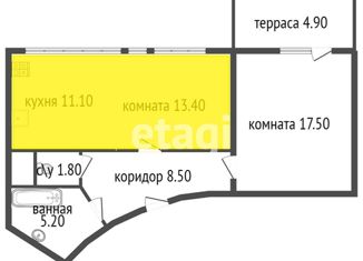 2-ком. квартира на продажу, 59 м2, Санкт-Петербург, Измайловский бульвар, 4к2, ЖК Галактика Про