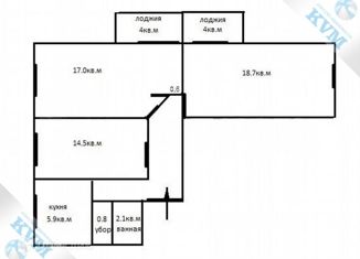 Продаю 3-ком. квартиру, 68 м2, Москва, Подольская улица, 7, Подольская улица