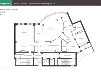 Продам 5-комнатную квартиру, 300 м2, Москва, Старопименовский переулок, 10, Старопименовский переулок
