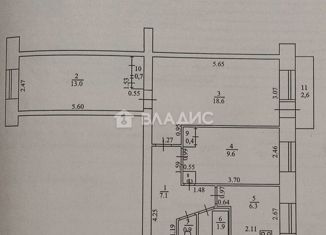 Продаю 3-комнатную квартиру, 58.8 м2, Октябрьский, улица Луначарского, 8