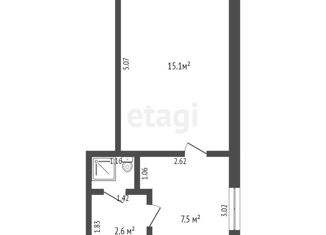 Продаю 1-ком. квартиру, 26.3 м2, Нефтеюганск, 10-й микрорайон, 29