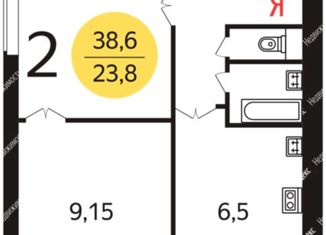 Сдача в аренду 2-ком. квартиры, 41 м2, Москва, улица Вучетича, 16, улица Вучетича