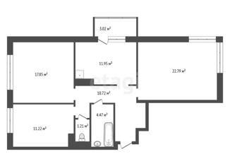 Продается 3-комнатная квартира, 81.1 м2, Красноярский край, улица Петра Подзолкова, 20