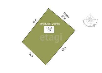 Продается земельный участок, 17.32 сот., деревня Новопокровка, Дачная улица