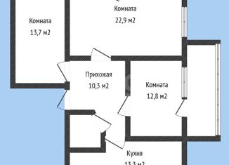 3-ком. квартира на продажу, 76.2 м2, Краснодар, Кузнечная улица, 47, Кузнечная улица