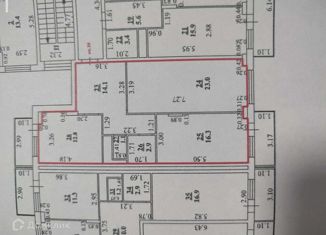 Продам 2-ком. квартиру, 76.4 м2, Лебедянь, Интернациональная улица, 37