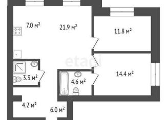 Продажа 3-ком. квартиры, 73.3 м2, Красноярск, ЖК Скандис озеро, улица Авиаторов, 24