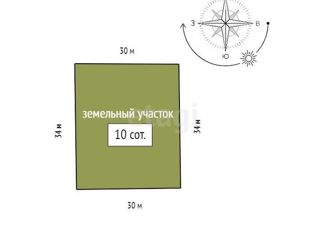 Продам земельный участок, 10 сот., поселок Усть-Мана, Комсомольская улица