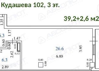 Продается 1-комнатная квартира, 43 м2, Тольятти, улица Александра Кудашева, 102, ЖК Романовский
