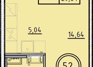 Продаю однокомнатную квартиру, 29.64 м2, посёлок Шушары, Образцовая улица, 6к1, ЖК Образцовый Квартал 8