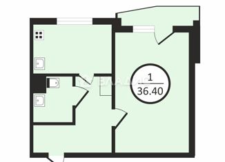 Продается однокомнатная квартира, 36.4 м2, Москва, улица Седова, 8к1, улица Седова
