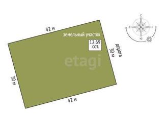Продается участок, 12.69 сот., село Мальково, Новая улица, 18