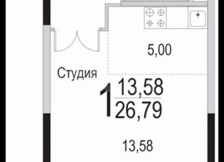 2-комнатная квартира на продажу, 57.5 м2, Щербинка, улица Барышевская Роща, 12