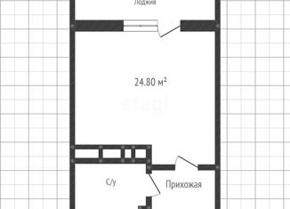 Продаю квартиру студию, 24.8 м2, Краснодар, улица имени Героя Ростовского, 8к3, ЖК Ракурс