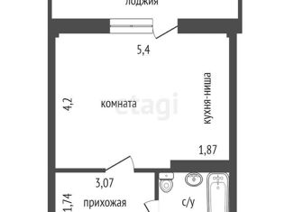 Продажа однокомнатной квартиры, 31.5 м2, Сосновоборск, проспект Мира, 5