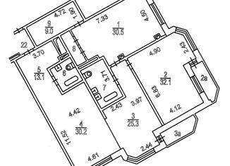 Продажа 3-ком. квартиры, 160.3 м2, Москва, улица Чаянова, 24, улица Чаянова