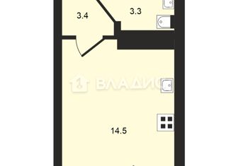 Продажа квартиры студии, 23.2 м2, Ковров, Лиственная улица, 80