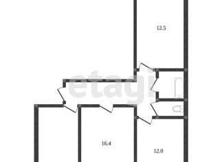 Продажа 3-комнатной квартиры, 63 м2, Тюменская область, 7-й микрорайон, 22