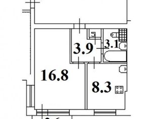 Продажа 1-ком. квартиры, 33 м2, Санкт-Петербург, улица Руставели, 52, улица Руставели